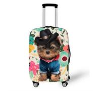 Housse De Valise Protection,3D Animal Chien Fleur ThèMe Elastique Housse De Protection pour Bagage,Anti-Rayures, Anti-PoussièRe, Lavable,Trolley Case Cover,18-32 Pouces (Couleur 2,S(18-21inch))