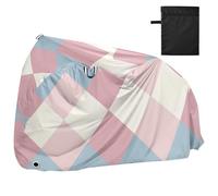 Housse de vélo carrée imperméable avec trous de verrouillage - Résistante aux UV - Pour intérieur et extérieur - Convient à la plupart des para bicicleta imperméables - Bleu poudré