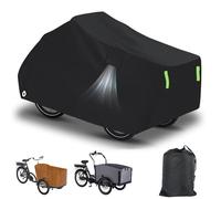 Housse de vélo de charge, 225 x 105 x 100 cm, imperméable, en Oxford 420D, housse de protection pour vélo avec trou de clé, bande réfléchissante, protection UV indéchirable