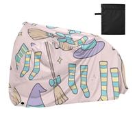 Housse de vélo d'extérieur résistante aux UV avec motif d'accessoires de sorcière