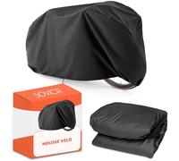Housse de vélo extérieure imperméable 240 x 140 cm Matériau PEVA Protège Pluie poussière Soleil Extérieur Vélo Extérieur Imperméable Housse de vélo Noir