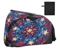 Housse de vélo imperméable pour cyclomoteur, cyclomoteur, protection solaire résistante au vent, protection solaire pour VTT, vélo de route, design circulaire, rayures étoilées