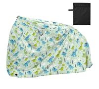 Housse de vélo imperméable pour vélo, cyclomoteur, protection solaire résistante au vent, protection solaire pour VTT, vélo de route, dinosaure, nuages, herbe, motif dessin animé