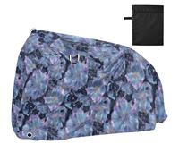 Housse de vélo imperméable pour vélo d'extérieur - Housse de pluie résistante au vent - Protection solaire pour VTT et vélo de route - Motif pétales de cristal