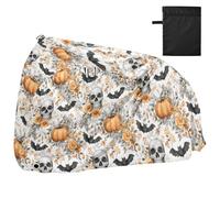 Housse de vélo imperméable pour vélo d'extérieur - Résistante au vent - Protection solaire pour VTT, vélo de route, tête de mort, chauve-souris, citrouille