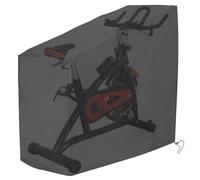 Housse de vélo stationnaire - 420D - Housse de vélo d'extérieur - Anti-poussière, coupe-vent, sangles de protection réglables pour selle, tricycle, intérieur VTT, vélo de route