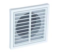 Housse de ventilation en ABS avec persiennes et écran en maille 4 5 6 8 | L'écran amovible en maille métallique bloque la poussière et les particules en suspension dans l'air tout en maintenant un