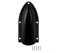 Housse de ventilation pour sortie de yacht avec mécanisme à clapet et flux aligné pour faciliter le drainage par gravité (Noir)