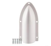 Housse de ventilation pour sortie de yacht avec mécanisme à clapet et flux aligné pour faciliter le drainage par gravité (blanc)