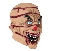 Housse de visage en latex, couverture de visage avec sang, casque unisexe en latex, accessoire de costume pour Halloween, théâtre, performance, mascarade, jeu de rôle