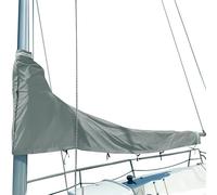 Housse de Voile de Yacht, Housse de Voile 600D, Housse de Grand-Voile de bôme imperméable, résistante à la Neige, au Gel, au Vent, imperméable et épaissie,Rouge,11~12ft