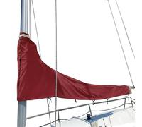 Housse de Voile de Yacht, Housse de Voile 600D, Housse de Grand-Voile de bôme imperméable, résistante à la Neige, au Gel, au Vent, imperméable et épaissie,Gris,9~10ft