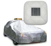 Housse De Voiture Automatique à Recharge Solaire, Parasol De Voiture Rétractable Avec Alarme Antivol, Auvent De Voiture Imperméable Toutes Saisons Avec Télécommande Pour Berline Et SUV White-YXXL