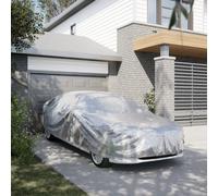 vidaXL Housse de voiture berline XL PEVA – sangles à boucle complète, hiver, antigel