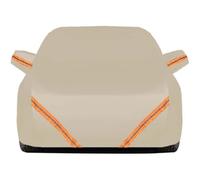 Housse De Voiture Complète Compatible avec Tesla Model 3 2019-2025, Bâche De Protection Imperméable Respirante pour Tous Temps avec Fermeture Éclair(Khaki)