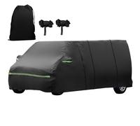 Housse de voiture complète pour VW T5 T6, 300D imperméable, housse de protection complète de voiture avec doublure en coton et fermeture éclair de porte latérale, bande réfléchissante, bandes