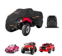 Housse de voiture électrique imperméable 420D pour enfants - Housse universelle avec bande imperméable, bandes réfléchissantes et boucles coupe-vent (140 x 86 x 86 cm)