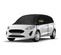 Housse de Voiture étanche Compatible avec Ford Fiesta Hatchback 2008-2023, Demi Housse Voiture Exterieur Réfléchissantes, Coupe-Vent, Protection Anti-UV Imperméable et antipoussière