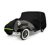 Housse de voiture imperméable compatible avec Ford Model A 1928-1931 berline/berline décapotable, 210T toutes saisons, avec fermeture éclair et verrou pour protection contre la poussière, la neige, la