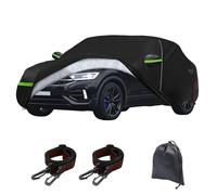 Housse de Voiture imperméable Compatible avec VW T-Roc Cabriole 2019-2025, 6 Couches, Protection complète Contre Le Soleil, la Pluie, Les UV, la poussière, avec Fermeture éclair de Porte, Sangle