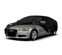 Housse de voiture imperméable de rechange pour Audi A6/S6 2004-2022 6 couches toutes saisons avec fermeture éclair et sangle coupe-vent pour protection contre la neige, la pluie, la grêle (A6)