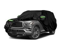 Housse de voiture imperméable de rechange pour Infiniti QX80/Nissan Armada 2004-2022, 6 couches avec porte à fermeture éclair et bandes coupe-vent pour la neige, la pluie, la poussière, la grêle (QX80)