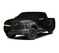 Housse de Voiture imperméable de Rechange pour Toyota Tundra CrewMax 2007 | Housse de voiture standard (2 m) / lit double cabine longue (2,4 m) 420D toutes saisons avec porte à fermeture éclair pour