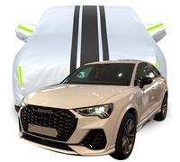 Housse de Voiture ImperméAble pour Audi Q3 Sportback, RéSistante La Pluie Acide Anti PoussièRe Anti-UV Anti Rayures Housse de Voiture,B-Silver-Black