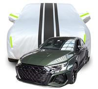Housse de Voiture ImperméAble pour Audi RS3, RéSistante La Pluie Acide Anti PoussièRe Anti-UV Anti Rayures Housse de Voiture,B-Silver-Black