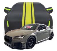 Housse de Voiture ImperméAble pour Audi TT RS Iconic Edition 1 of 100 Limited Edition, RéSistante La Pluie Acide Anti PoussièRe Anti-UV Anti Rayures Housse de Voiture,C-Black-Yellow