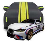 Housse de Voiture ImperméAble pour BMW 3.0 CSL, RéSistante La Pluie Acide Anti PoussièRe Anti-UV Anti Rayures Housse de Voiture,C-Black-Yellow