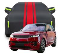 Housse de Voiture ImperméAble pour Land Rover Range Rover Sport First Edition, RéSistante La Pluie Acide Anti PoussièRe Anti-UV Anti Rayures Housse de Voiture,A-Black-Red