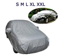 Housse De Voiture Imperméable Pour L'extérieur,Protection Uv Universelle,Couverture De Neige,Anti-Poussière Pour Berline,Combinaison De Berline Résistante Aux Rayures,Outils De Voi.Silver Single Laye