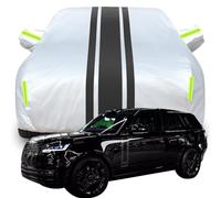 Housse de Voiture ImperméAble pour Range Rover First Edition, RéSistante La Pluie Acide Anti PoussièRe Anti-UV Anti Rayures Housse de Voiture,B-Silver-Black