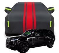 Housse de Voiture ImperméAble pour Range Rover First Edition, RéSistante La Pluie Acide Anti PoussièRe Anti-UV Anti Rayures Housse de Voiture,A-Black-Red