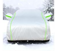 Housse de Voiture intégrale 4 Saisons pour Citroen C-Elysee 2012-2022 Argent B épaisse imperméable avec Zip conducteur Housse Extérieure Anti-Neige Pluie UV Chaleur poussière