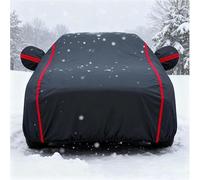 Housse de Voiture intégrale 4 Saisons pour Citroen C-Elysee 2012-2022 Noir C épaisse imperméable avec Zip conducteur Housse Extérieure Anti-Neige Pluie UV Chaleur poussière
