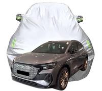 Housse de Voiture pour Audi Q4 45 e-tron Quattro (265hp), Housse de Voiture imperméable et Respirante par Tous Les Temps, Oxford Respirante Couverture,Silver-Plus-Cotton