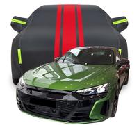 Housse de Voiture pour Audi RS e tron GT 598hp, Anti-Rayures Anti-UV Étanche Bâche de Voiture, Toute la Météo Respirante Couverture,A-Black-Red