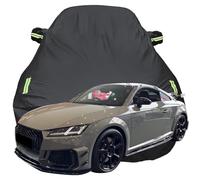 Housse de Voiture pour Audi TT RS Iconic Edition 1 of 100 Limited Edition, Anti-Rayures Anti-UV Étanche Oxford Bâche de Voiture, Toute la Météo Respirante Couverture,Black-Plus-Cotton