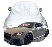 Housse de Voiture pour Audi TT RS Iconic Edition 1 of 100 Limited Edition, Anti-Rayures Anti-UV Étanche Oxford Bâche de Voiture, Toute la Météo Respirante Couverture,Silver-Plus-Cotton