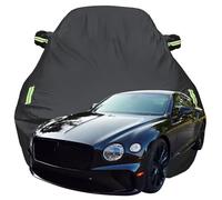 Housse de Voiture pour Bentley Continental GT Speed, Housse de Voiture imperméable et Respirante par Tous Les Temps, Oxford Respirante Couverture,Black-Plus-Cotton