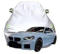 Housse de Voiture pour BMW M2 Coupe, Housse de Voiture imperméable et Respirante par Tous Les Temps, Oxford Respirante Couverture,Silver-Plus-Cotton