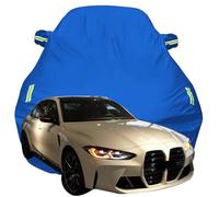 Housse de Voiture pour BMW M3 Competition, Anti-Rayures Anti-UV Étanche Oxford Bâche de Voiture, Toute la Météo Respirante Couverture,Blue-Plus-Cotton