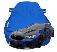 Housse de Voiture pour BMW M5 Competition 1200 HP BMW, Anti-Rayures Anti-UV Étanche Oxford Bâche de Voiture, Toute la Météo Respirante Couverture,Blue-Plus-Cotton