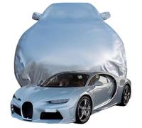 Housse de Voiture pour Bugatti Chiron Super Sport, Anti-Rayures Anti-UV Étanche Oxford Bâche de Voiture, Toute la Météo Respirante Couverture,Silver