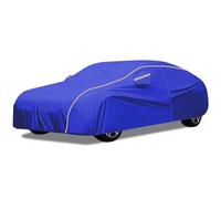 Housse de Voiture pour Chevrolet Corvette C6 Z06 | Tissu Oxford sur Mesure, Anti-poussière et Anti-UV, imperméable et Respirant, avec Fermetures éclair latérales et Sangles Coupe-Vent(Blue)