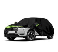 Housse de Voiture pour Citroen DS3/DS 3 Crossback 2009-2025, Noire Garage | Housse de Garage Complète étanche avec Porte Zippée pour Neige, Pluie, Protection Tous Temps