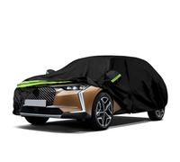 Housse de Voiture pour Citroen DS4/DS 4 Crossback 2020-2025, Noire Garage | Housse de Garage Complète étanche avec Porte Zippée pour Neige, Pluie, Protection Tous Temps