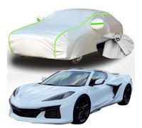 Housse de Voiture pour Corvette Z06 C8, Housse De Protection Anti-UV Respirante Résistant À La Poussière Pluie Housse Voiture Exterieur,B